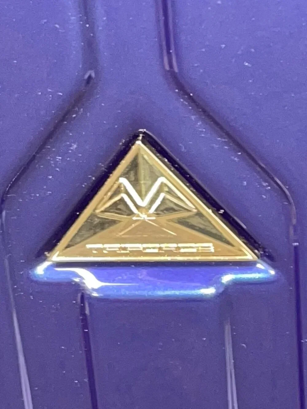Triforce Navy Blue Telescopic Handle Build-in Scale Allure Collection Luggage